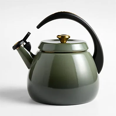 Le Creuset Signature Cloche 2.2-Qt. Whistling Tea Kettle, from Crate & Barrel
